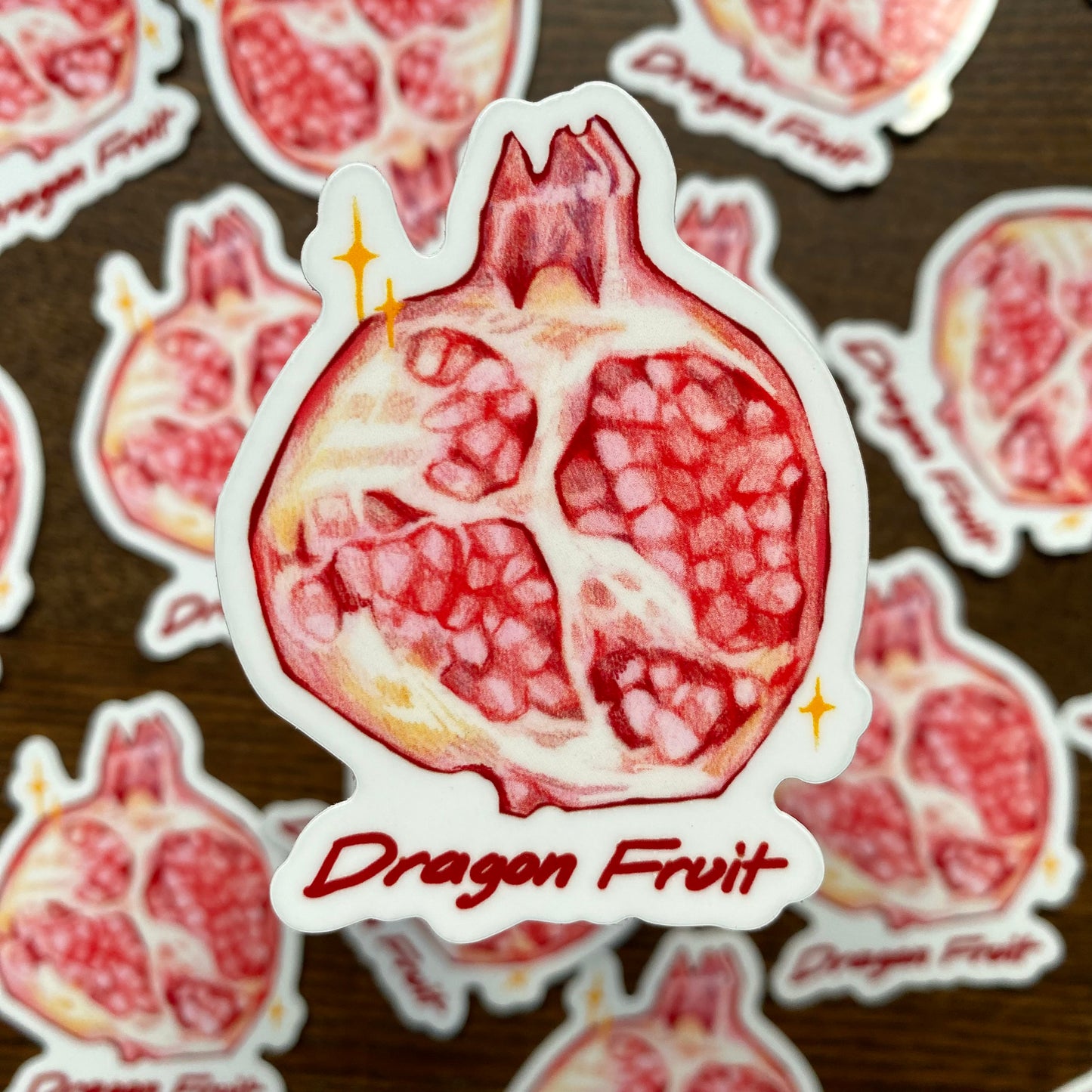 “Dragon Fruit.” Vinyl Sticker