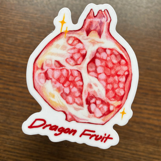 “Dragon Fruit.” Vinyl Sticker