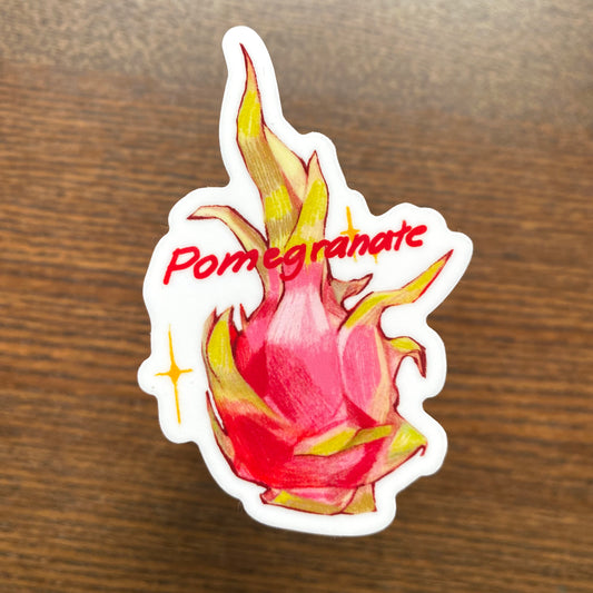 “Pomegranate.” Vinyl Sticker