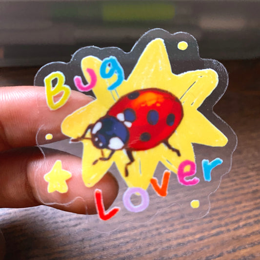 "Ladybug Lover" Clear Vinyl Sticker