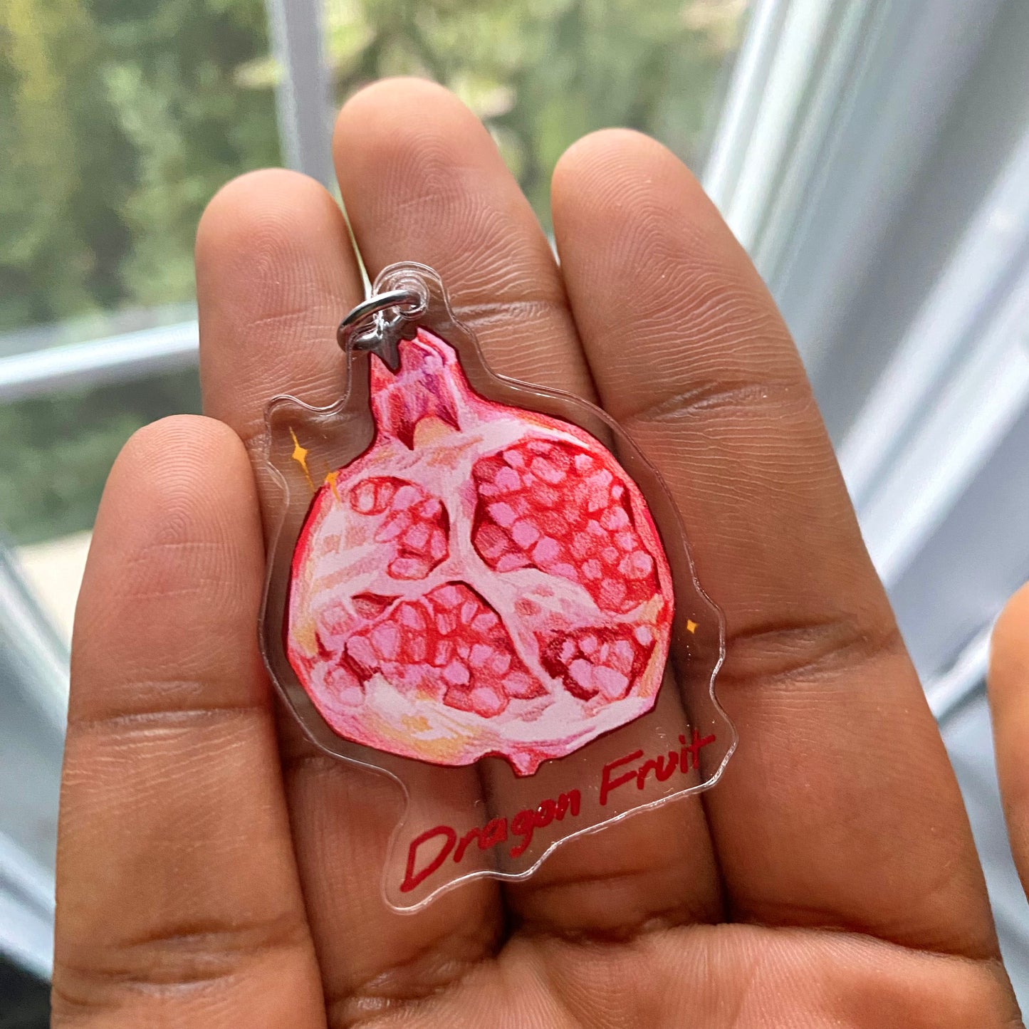 "Dragon Fruit" Acrylic Keychain