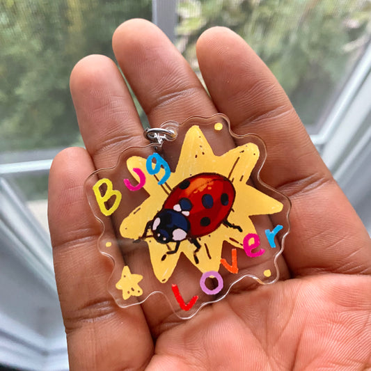 "Ladybug Lover" Acrylic Keychain