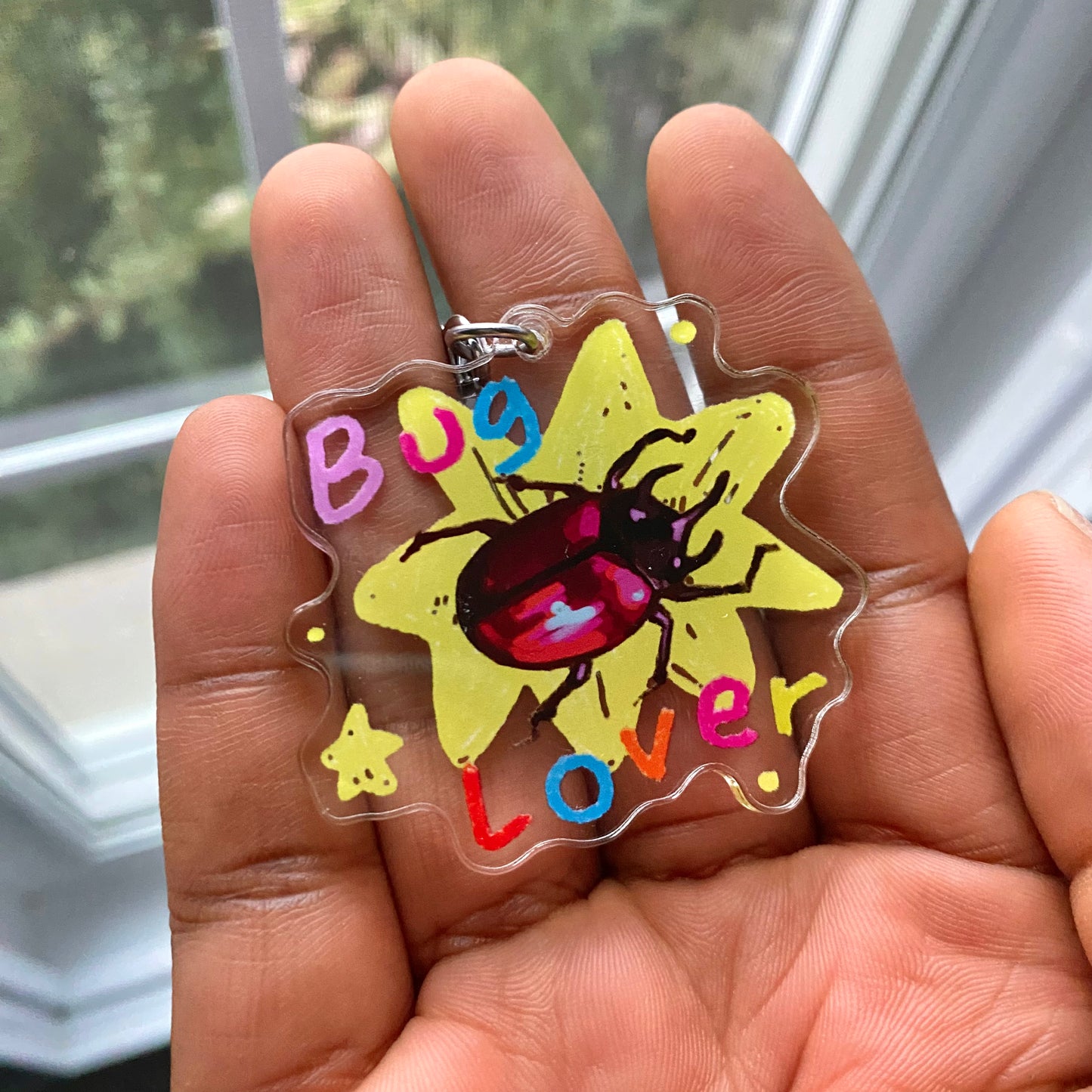 "Beetle Lover" Acrylic Keychain