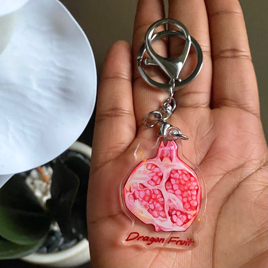 "Dragon Fruit" Acrylic Keychain