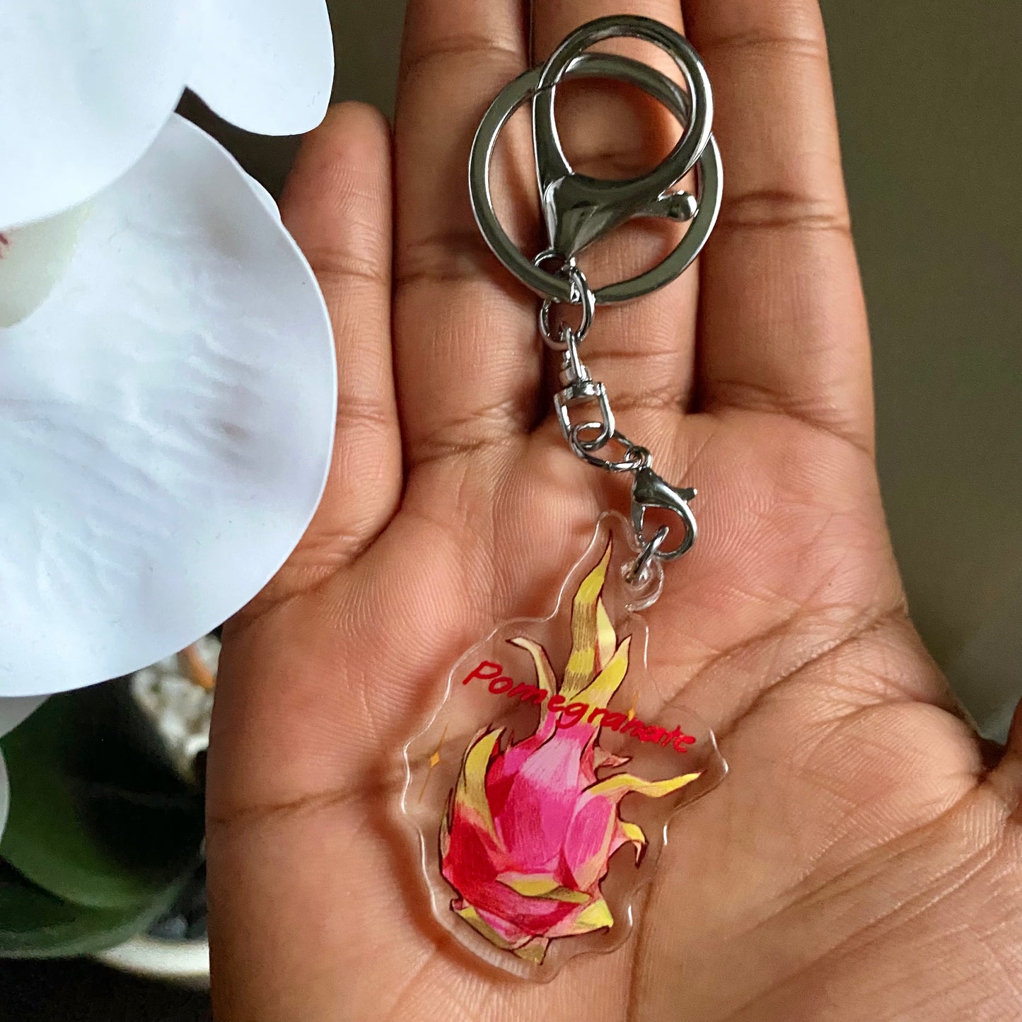"Pomegranate" Acrylic Keychain