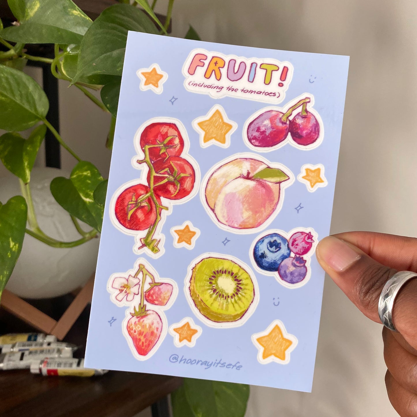 “Fruit!” Vinyl Sticker Sheet