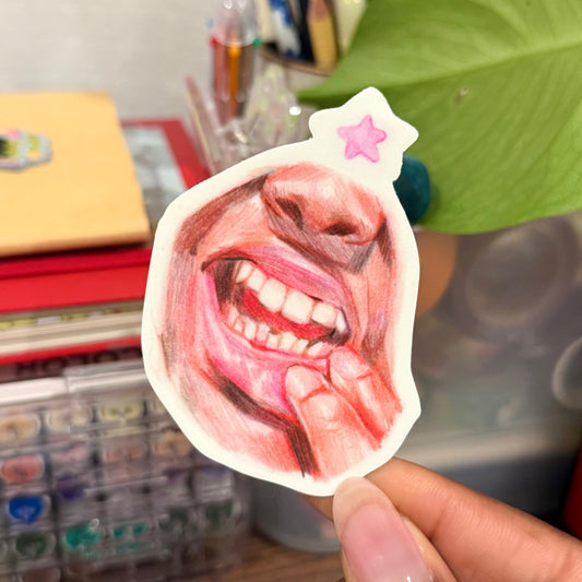 “Crooked“ Vinyl Sticker