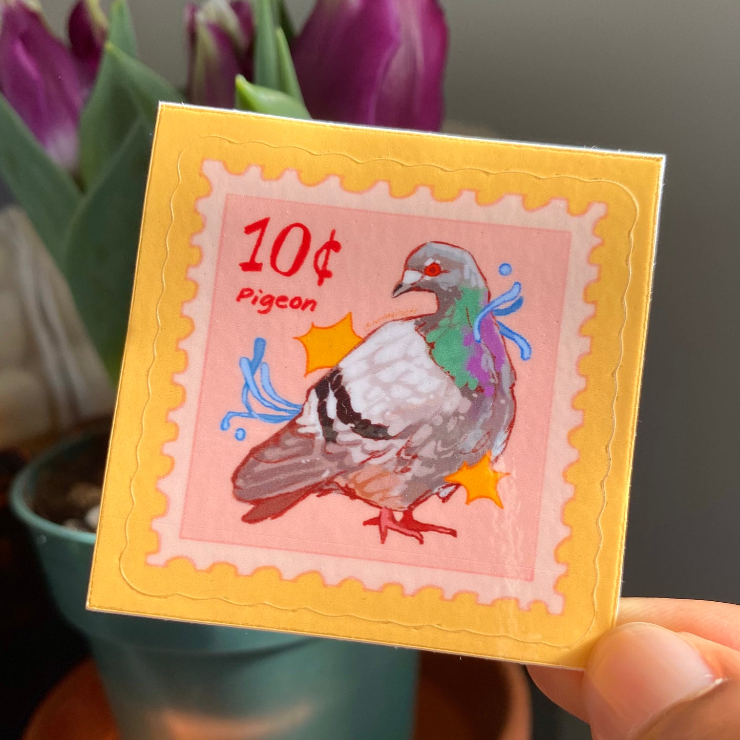 "Pigeon Mail" Kiss Cut Vinyl Sticker