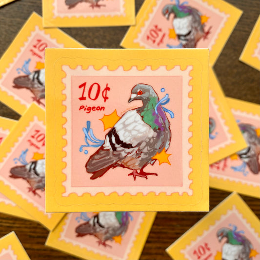 "Pigeon Mail" Kiss Cut Vinyl Sticker