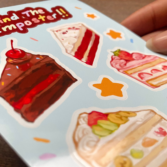 "Find the Imposter" Vinyl Sticker Sheet