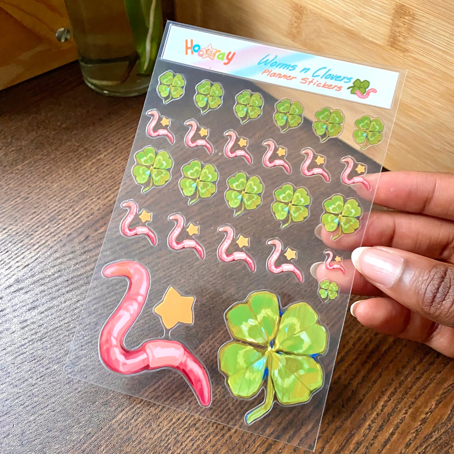 "Worms n Clovers" Planner Stickers