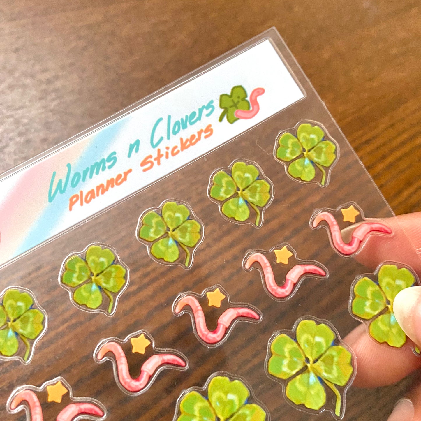 "Worms n Clovers" Planner Stickers