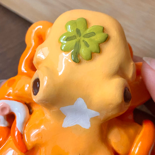 "Octo of Luck" Polymer Clay Figurine