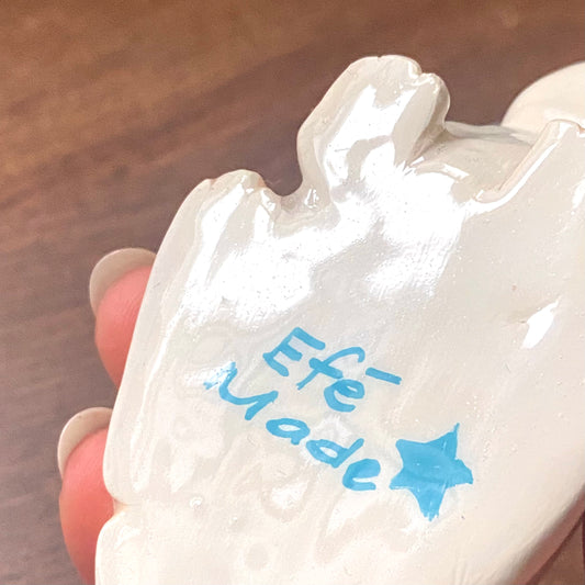 "Bunny Buddy" Polymer Clay Figurine