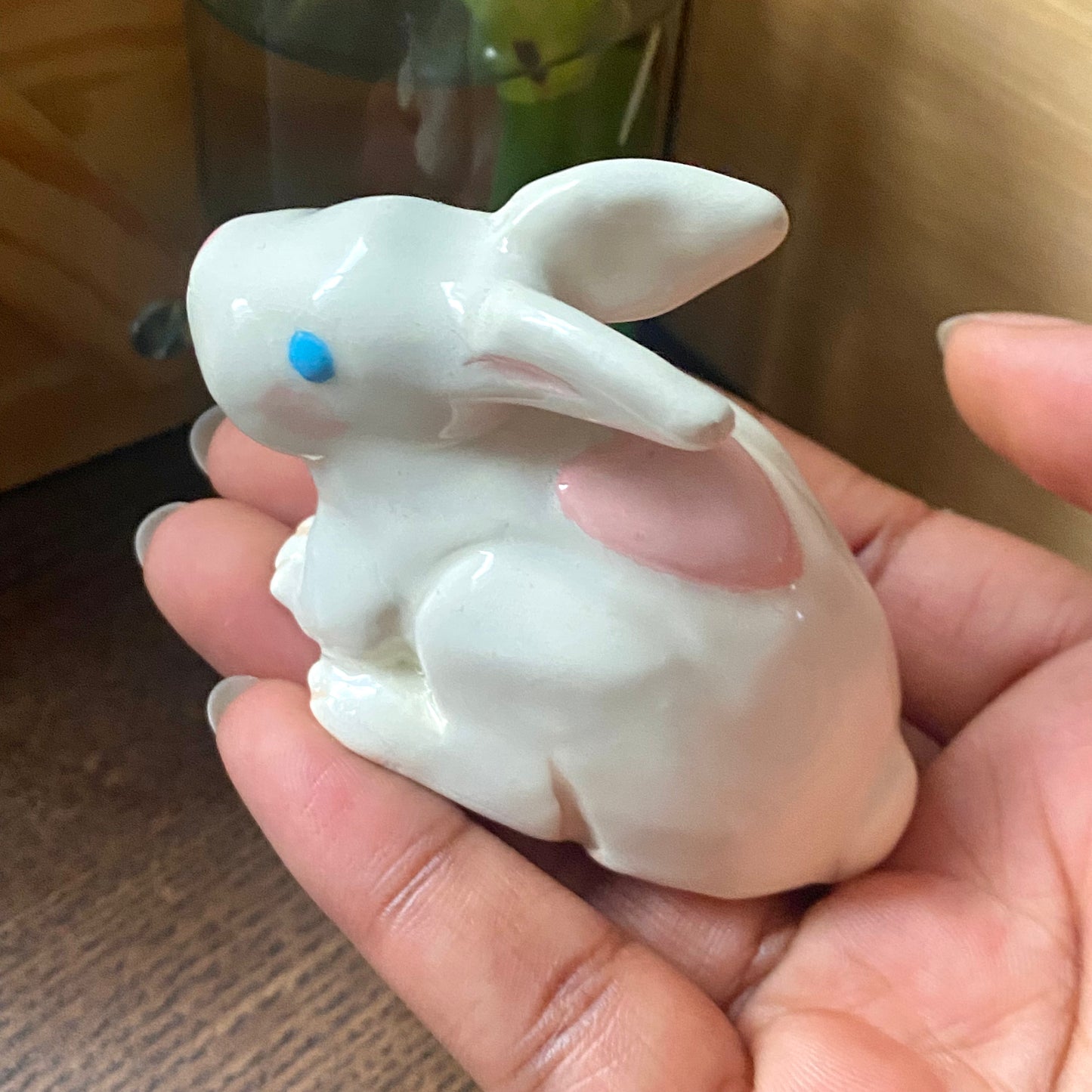 "Bunny Buddy" Polymer Clay Figurine