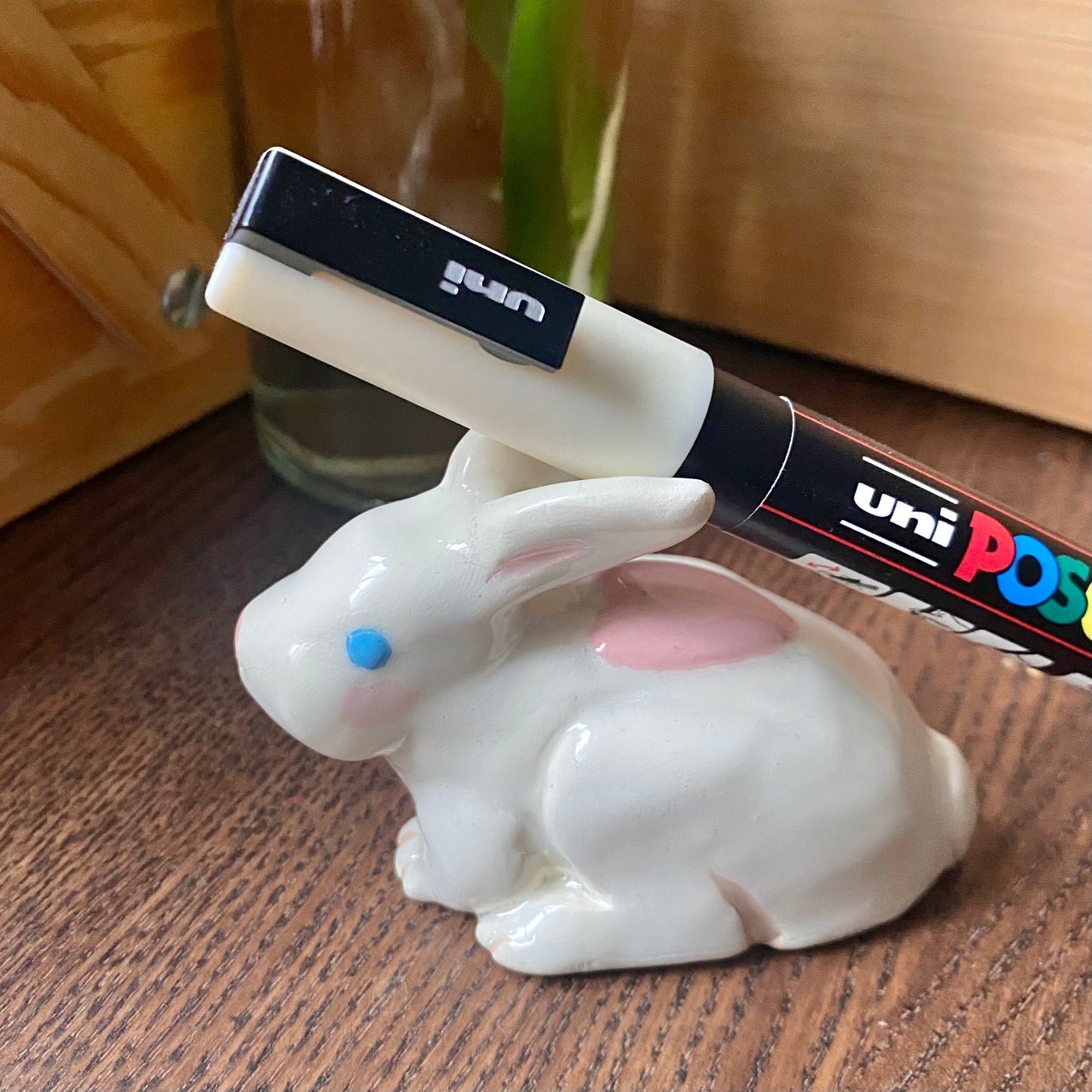 "Bunny Buddy" Polymer Clay Figurine