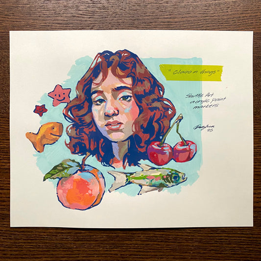 "Clairo n Things" Paint Marker Illustration (Original Artwork)