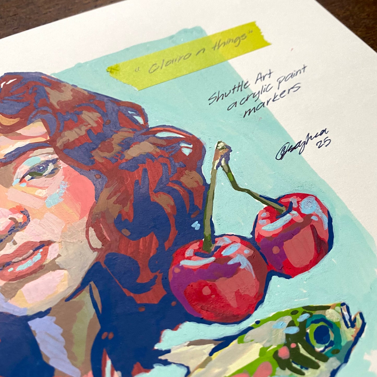 "Clairo n Things" Paint Marker Illustration (Original Artwork)