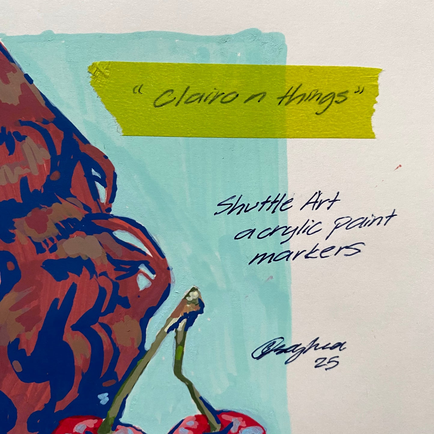 "Clairo n Things" Paint Marker Illustration (Original Artwork)