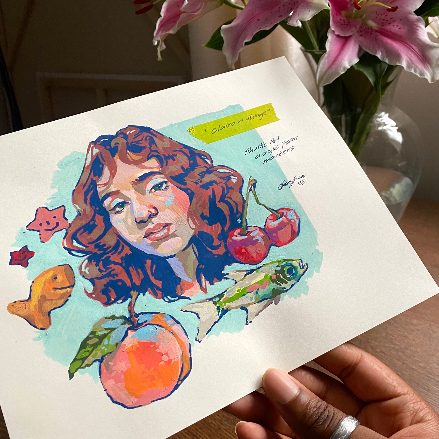 "Clairo n Things" Paint Marker Illustration (Original Artwork)
