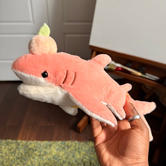 Pêche the Peach Shark Plushie