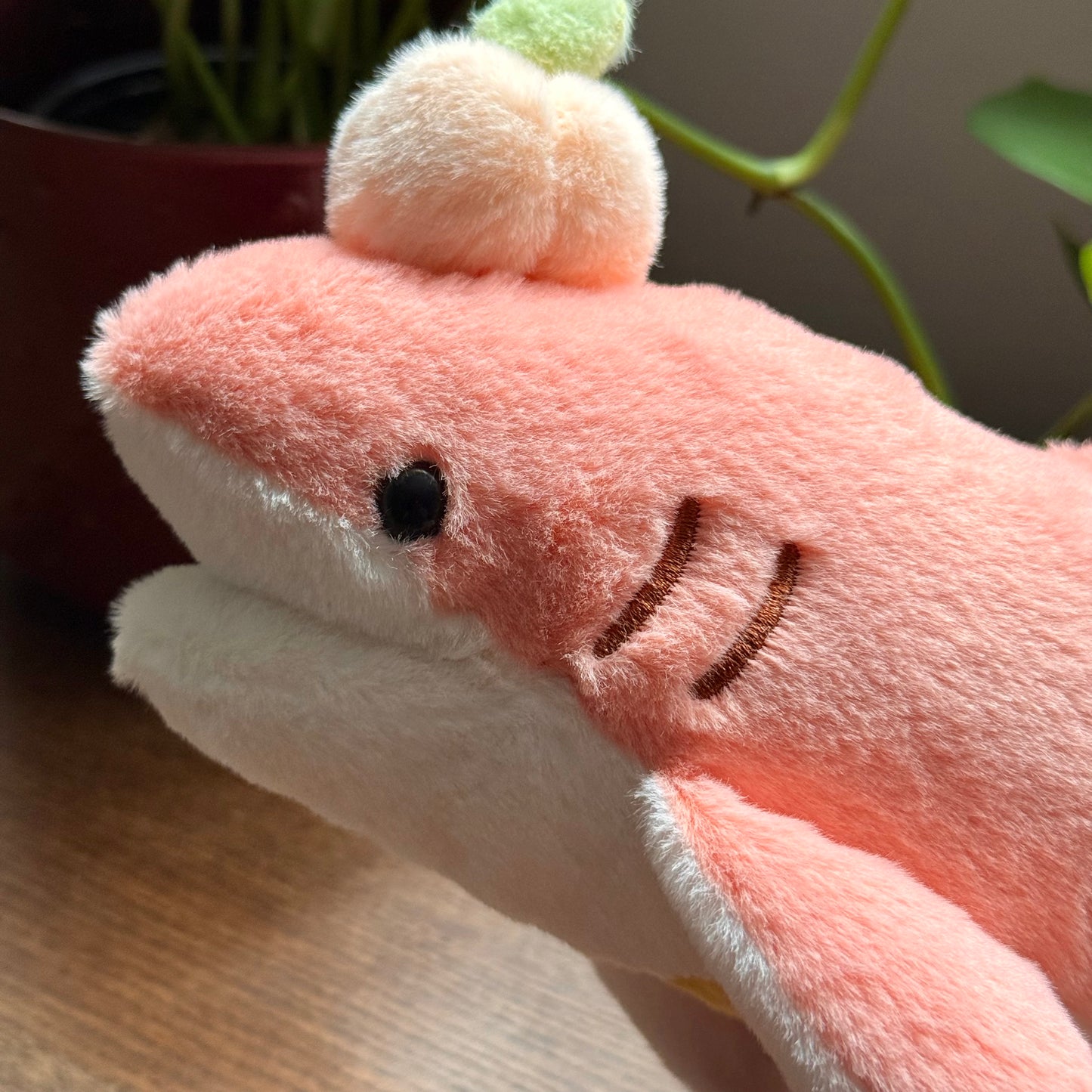 Pêche the Peach Shark Plushie