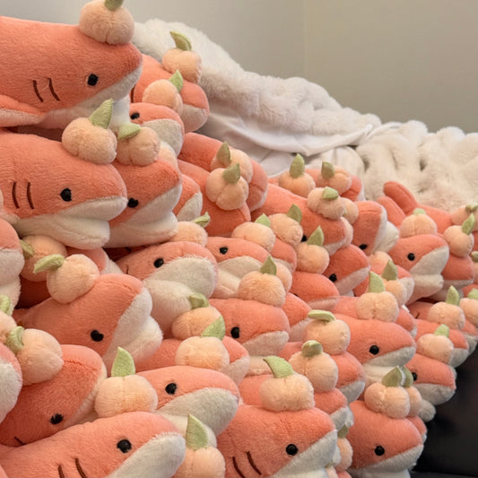 Pêche the Peach Shark Plushie