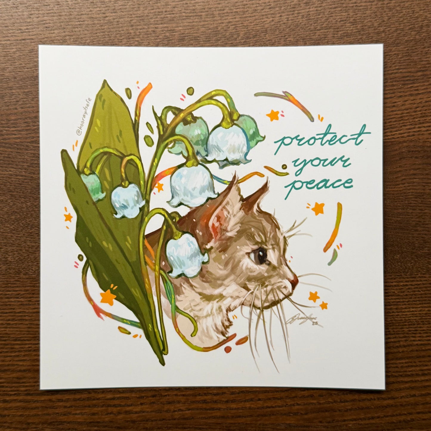 "Potato Protect Your Peace" Art Print