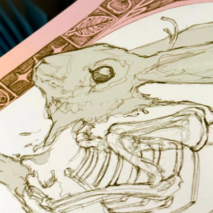 "Bunny Bones" Art Print