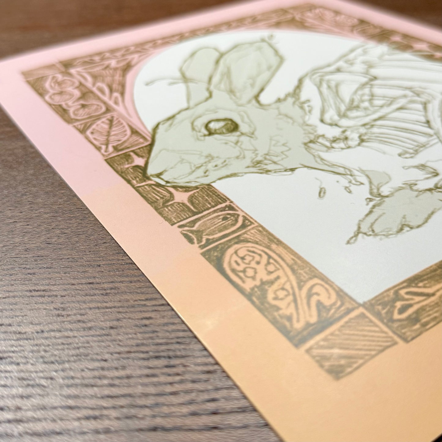 "Bunny Bones" Art Print