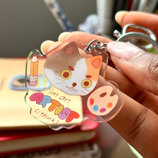 "I'm an Artist (I Think)" Acrylic Keychain
