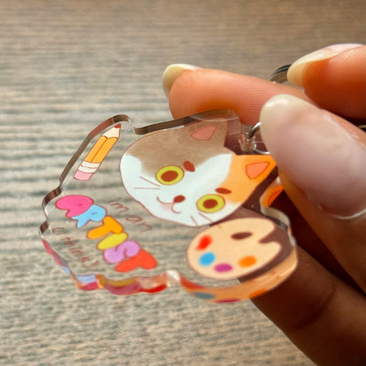 "I'm an Artist (I Think)" Acrylic Keychain