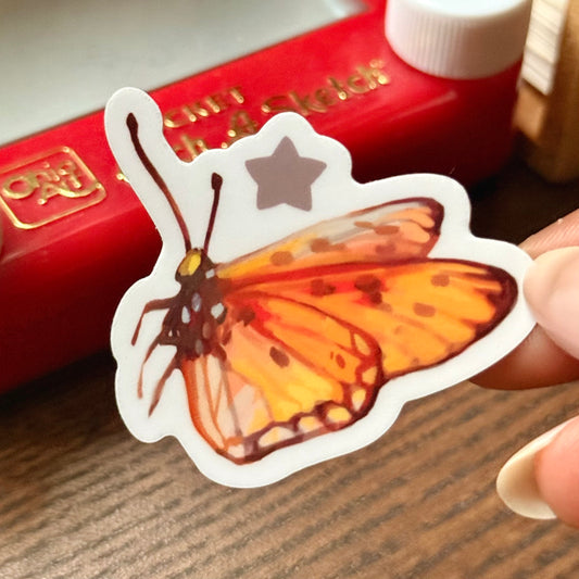 "Pollinator Power Butterfly" Vinyl Sticker