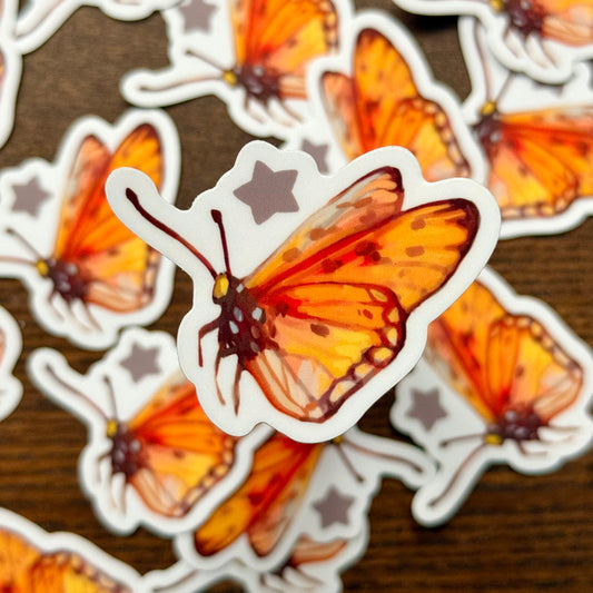 "Pollinator Power Butterfly" Vinyl Sticker