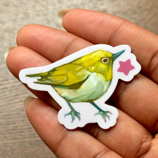 "Pollinator Power Bird" Vinyl Sticker