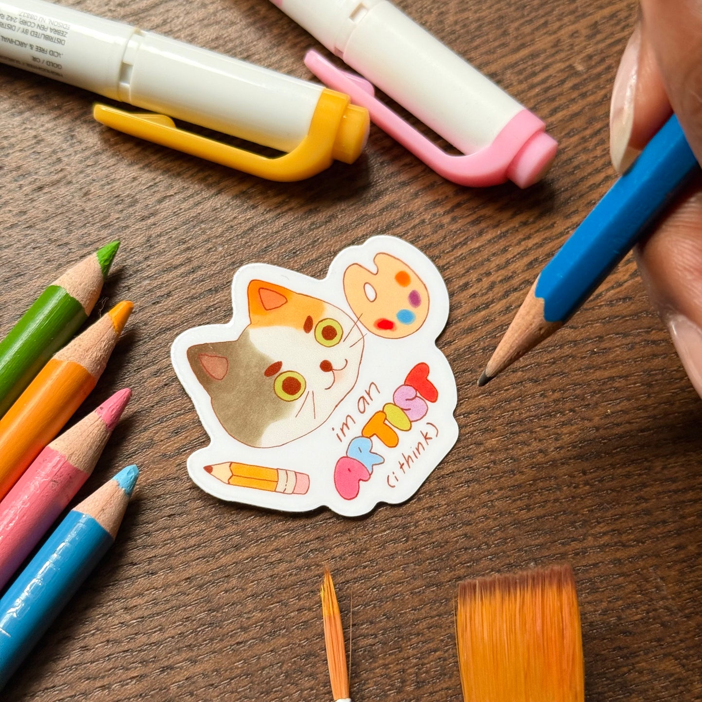 "I'm an Artist (I Think)" Vinyl Sticker