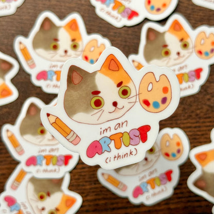 "I'm an Artist (I Think)" Vinyl Sticker