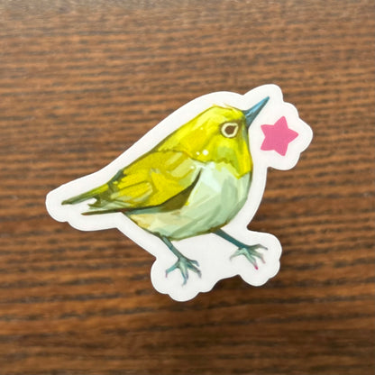 "Pollinator Power Bird" Vinyl Sticker