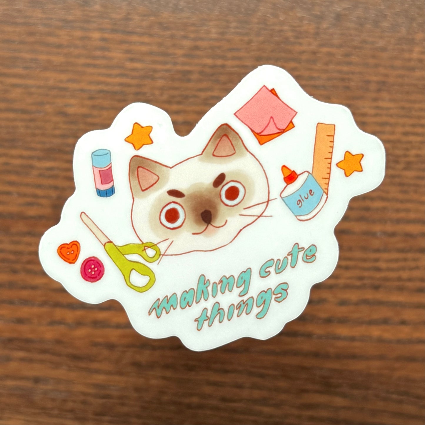 "Making Cute Things" Vinyl Sticker