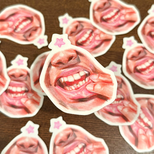 “Crooked“ Vinyl Sticker