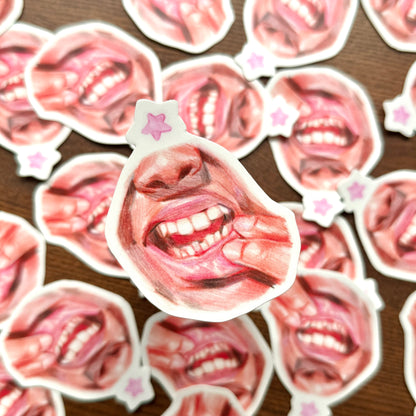 “Crooked“ Vinyl Sticker