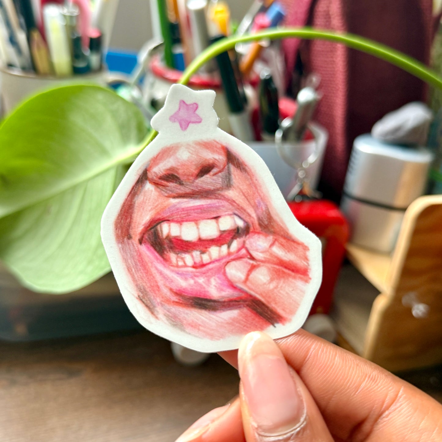 “Crooked“ Vinyl Sticker