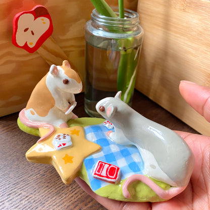 "Friends in Every Universe" Polymer Clay Figurine