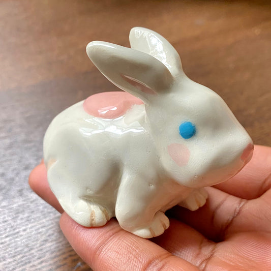 "Bunny Buddy" Polymer Clay Figurine