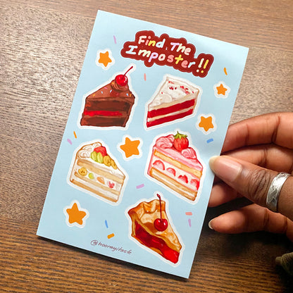 "Find the Imposter" Vinyl Sticker Sheet