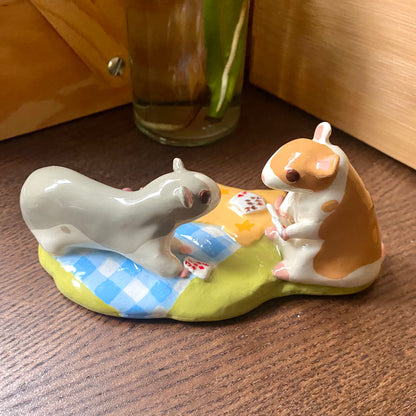 "Friends in Every Universe" Polymer Clay Figurine
