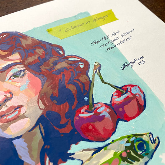 "Clairo n Things" Paint Marker Illustration (Original Artwork)