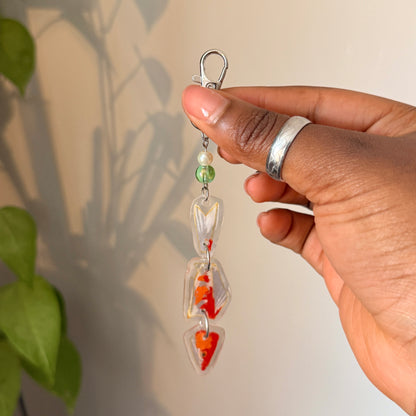 Handmade Beaded Fish Keychains