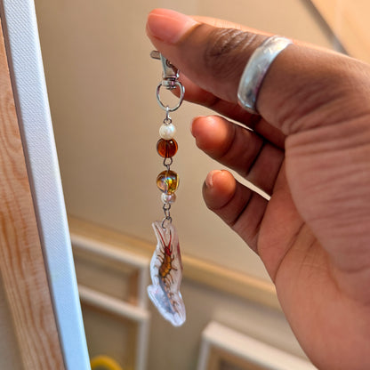 Handmade Beaded Insect Keychains
