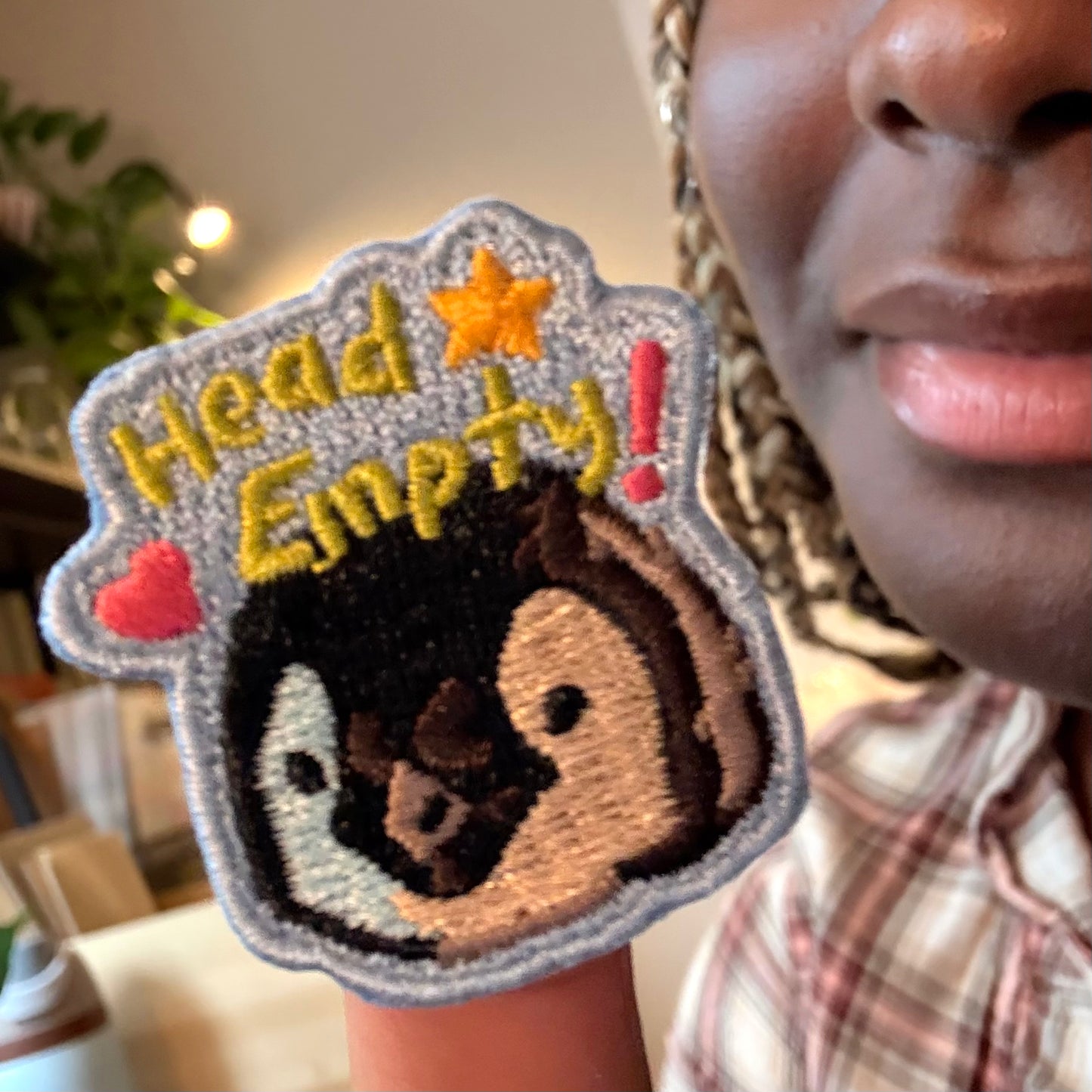 "Head Empty" Embroidered Patch